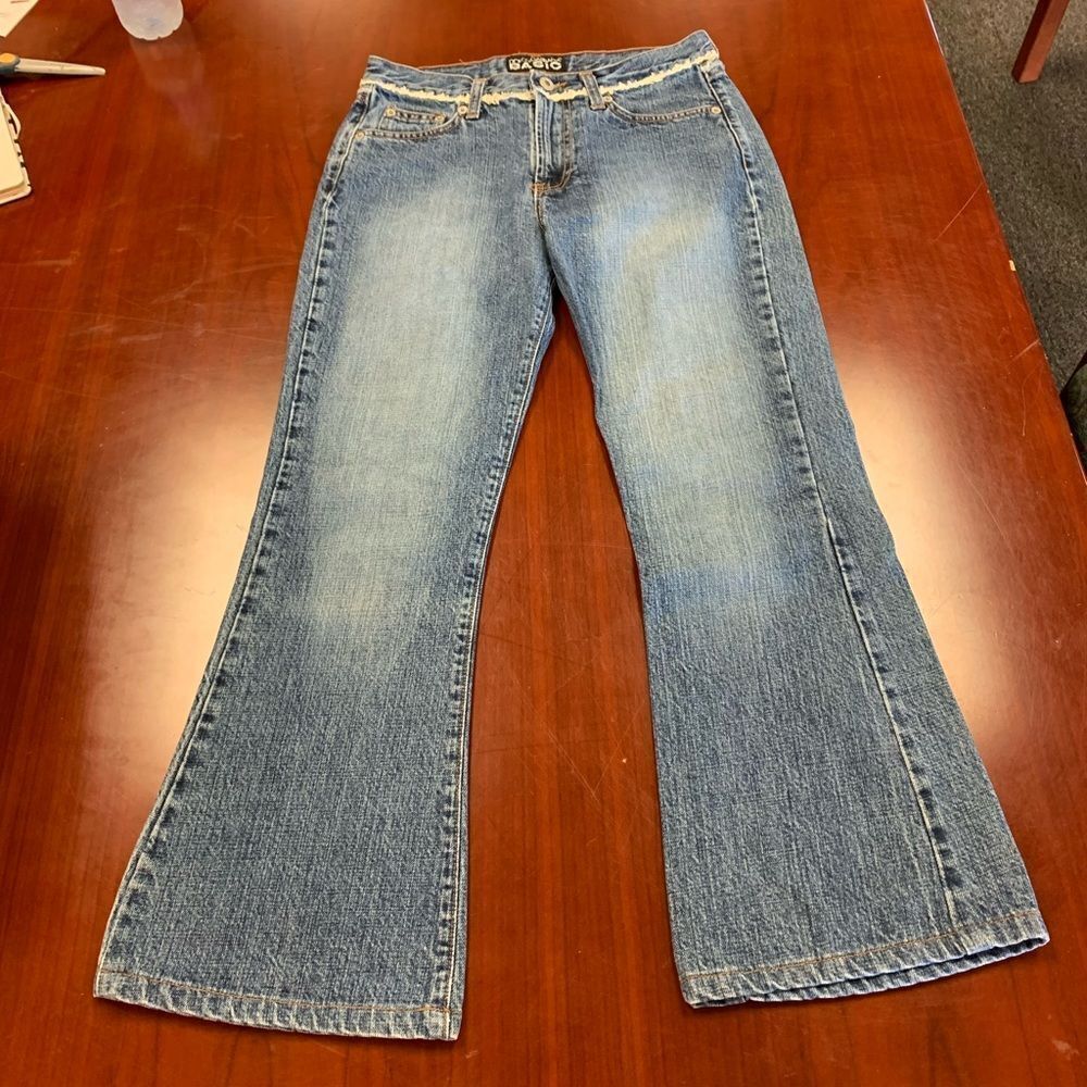 Dolce & Gabbana Bell Bottom Fringe Trim Jeans sz 6